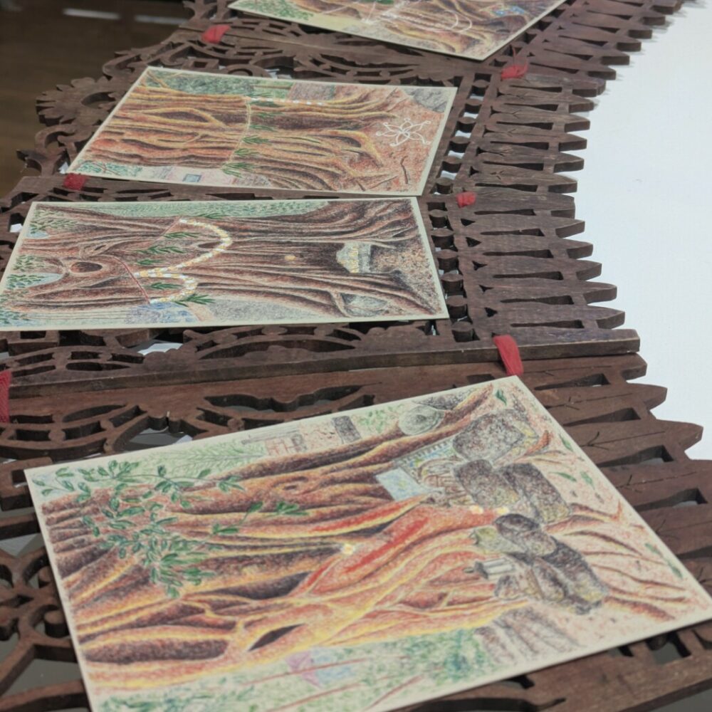 Animation famille 6-12 ans <br> Fabrication de cartes à gratter