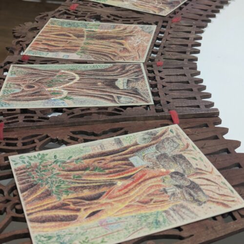 Animation famille 6-12 ans <br> Fabrication de cartes à gratter